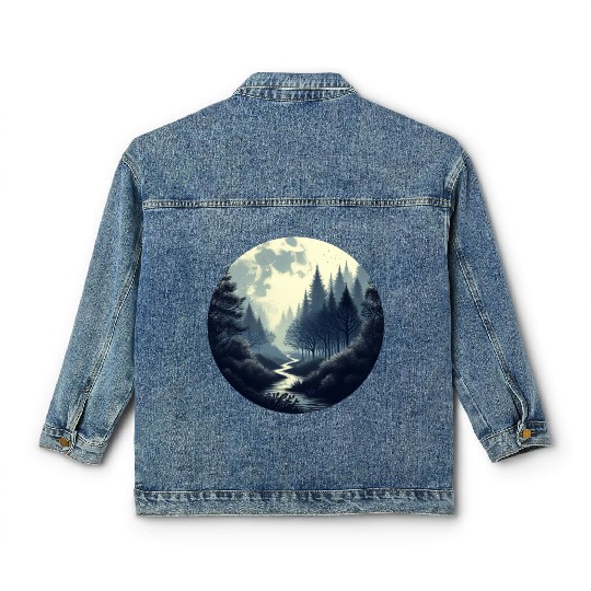Enchanted Forest - Great Christmas Gift! Classic Women's Denim Jackets