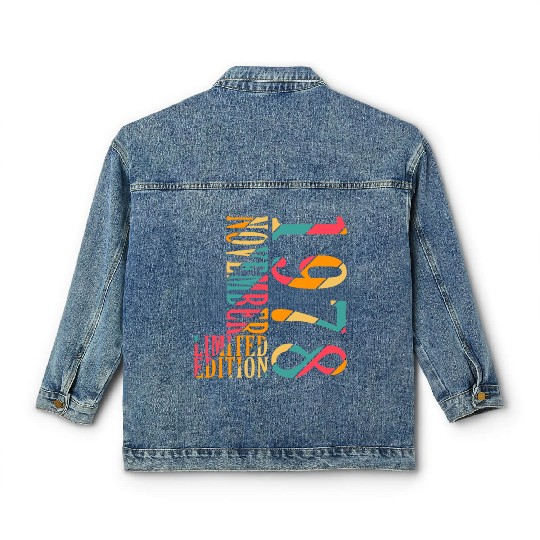 november 1978 Anniversary november 1978 november Classic Women's Denim Jackets