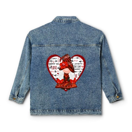 Gnomes Valentine Classic Women's Denim Jackets