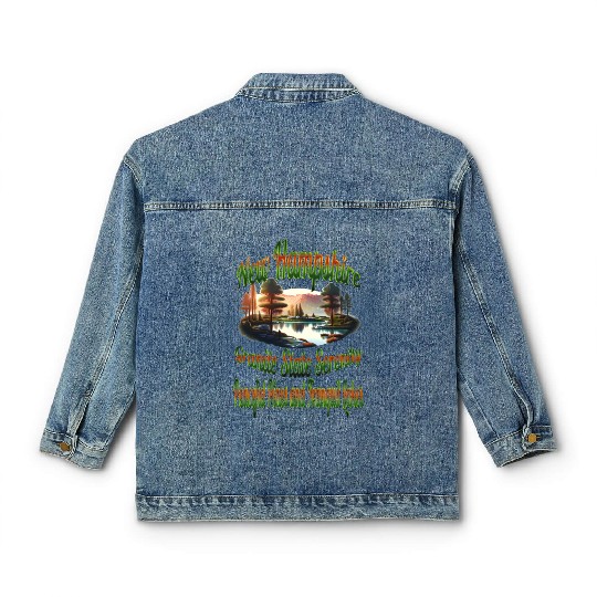 New Hampshire Granite State Serenity Classic Women's Denim Jackets