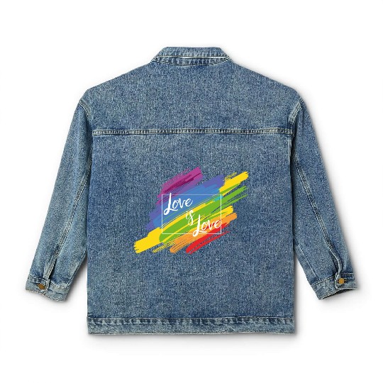 Love Is Love Classic Women's Denim Jackets