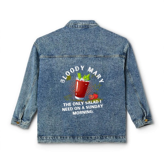 Bloody Mary Cocktail Longdrink Classic Women's Denim Jackets