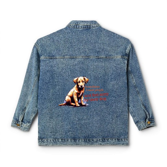 Snarky - Sometimes I feel Sorry for the Dog Classic Women's Denim Jackets