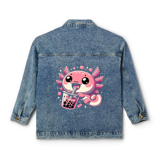 Kawaii Bubble Tea Boba Lover Cute Asian Culture Classic Women's Denim Jackets