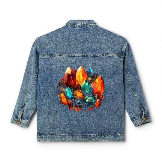 Lapidary Artist Gemstone Stone Collecting Stone Classic Women's Denim Jackets