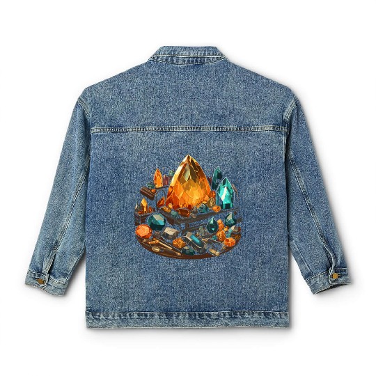 Lapidary Artist Gemstone Stone Collecting Stone Classic Women's Denim Jackets