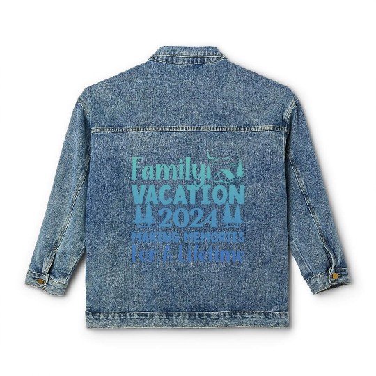 Summer Family Vacation Making Memories Classic Women's Denim Jackets