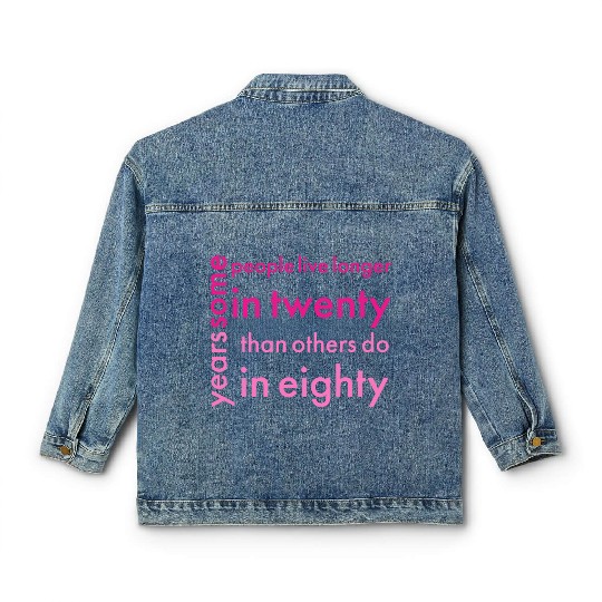 doctor who quotes ,some people live longer in twen Classic Women's Denim Jackets