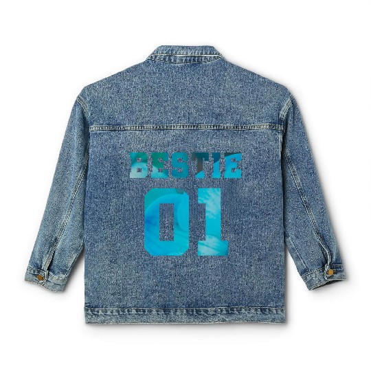 FLOWER BESTIE 01 Classic Women's Denim Jackets