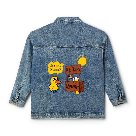 Duck song Got Any Grapes lemonade day hot Classic Women's Denim Jackets