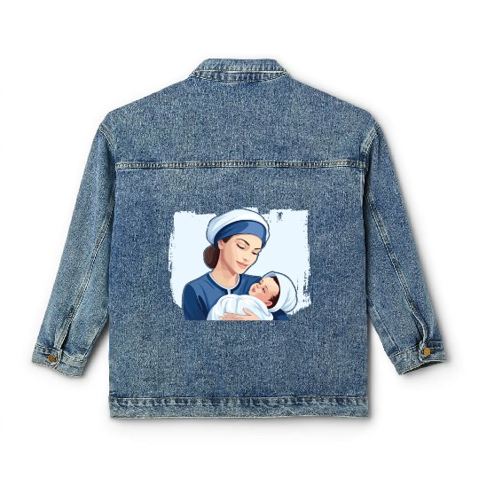 Registered Nurse Medical Medicine Neonatal Nurse Classic Women's Denim Jackets