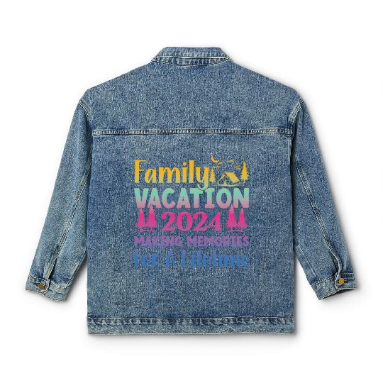 Summer Family Vacation Making Memories Classic Women's Denim Jackets
