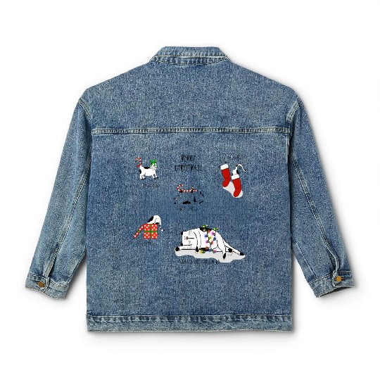 Holidays are Exhausting. Merry Christmas! Classic Women's Denim Jackets