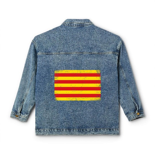 Catalonia Flag Classic Women's Denim Jackets