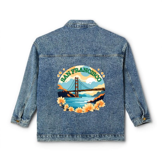 Golden Gate Bridge - San Francisco Classic Women's Denim Jackets
