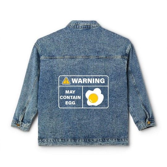 Fried Egg Lover Funny Foodie Classic Women's Denim Jackets
