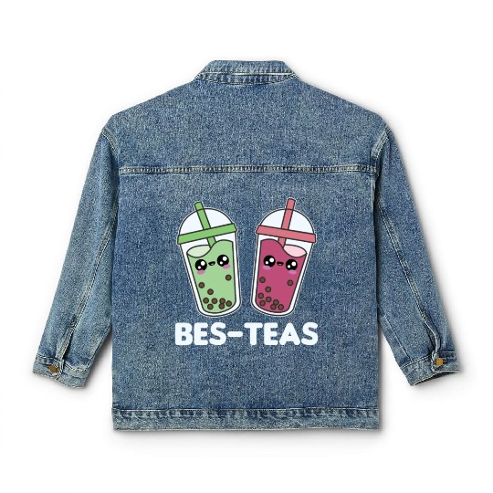 Best-Teas - Bubble Tea Kawaii Boba Tea Love Classic Women's Denim Jackets