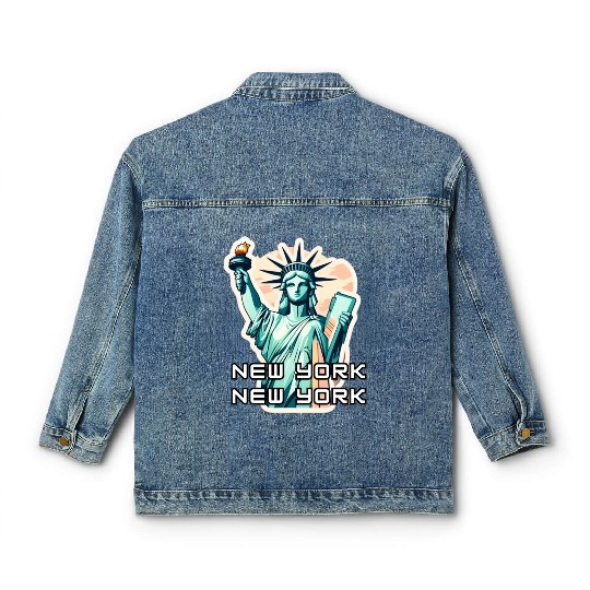 New York - Statue of Liberty Classic Women's Denim Jackets