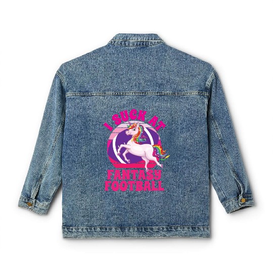 I Suck At Fantasy Football Classic Women's Denim Jackets