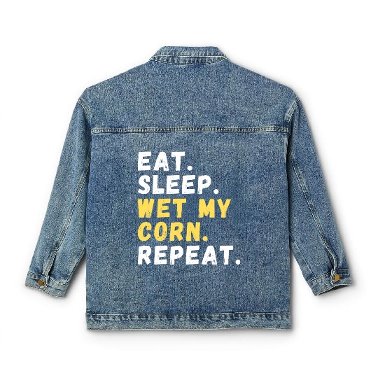Maize Grower Home Gardening Cornfield Classic Women's Denim Jackets