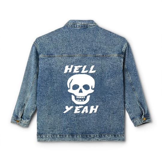 Stone Cold skull hell yeah Classic Women's Denim Jackets