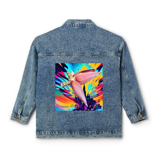 Banana flower Classic Women's Denim Jackets