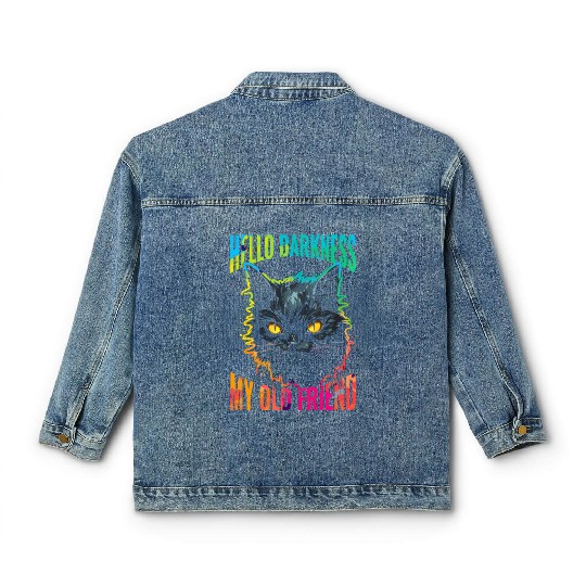 Hello Darkness My Old Friend Classic Women's Denim Jackets