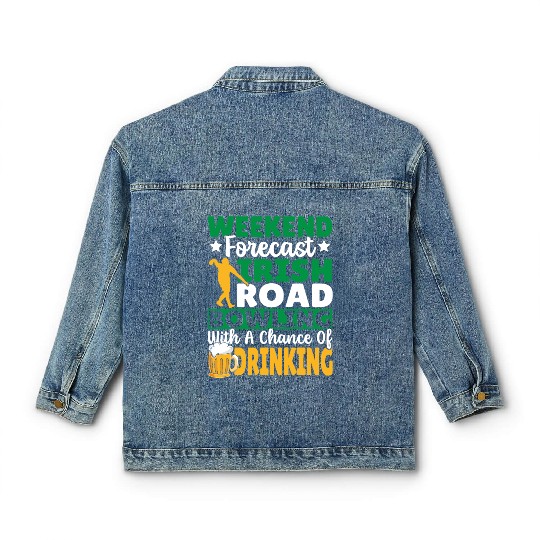 Weekend Forecast Irish Road Bowling Classic Women's Denim Jackets