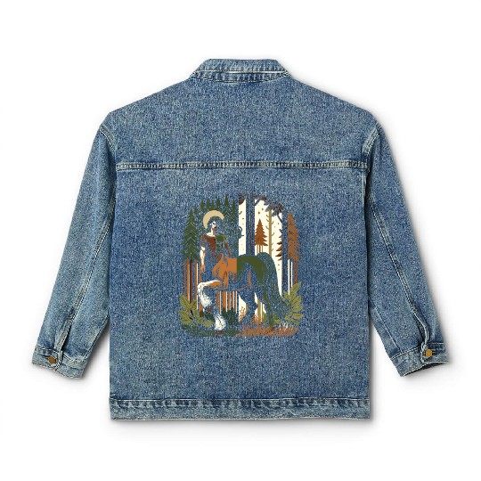 Centaur Mythical Creature Greek Mythology Classic Women's Denim Jackets