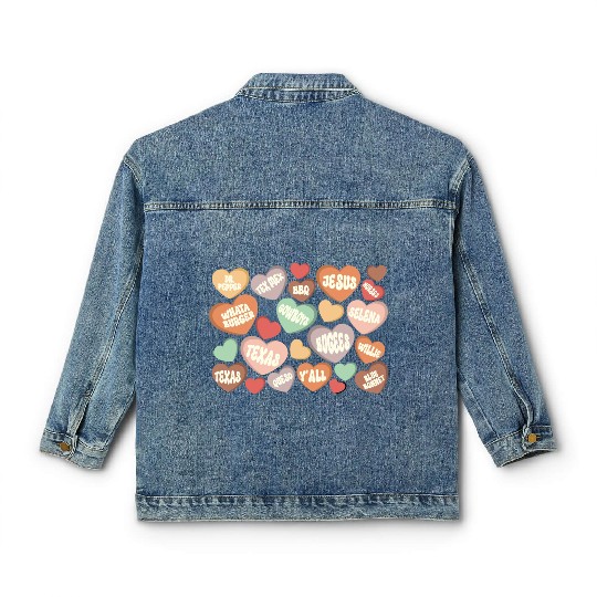 Western valentine, Valentines Conversation Classic Women's Denim Jackets
