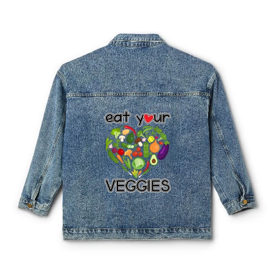 eat your veggies Classic Women's Denim Jackets