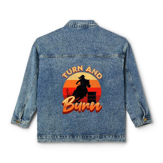 Turn and Burn Barrel Racing Classic Women's Denim Jackets