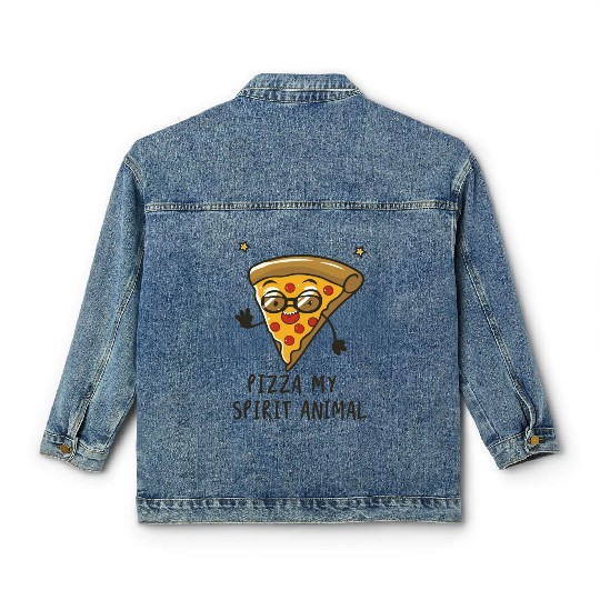 Pizza My Spirit Animal Classic Women's Denim Jackets