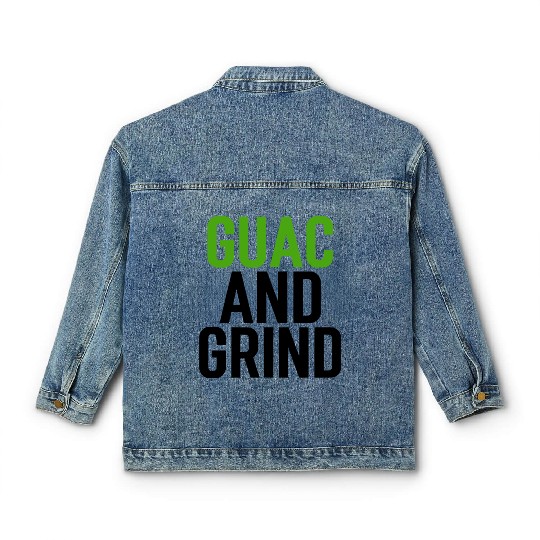 Guac and Grind Avocado Gym Classic Women's Denim Jackets