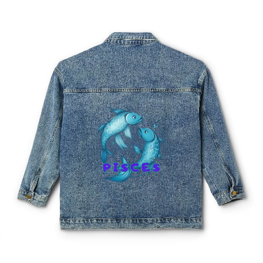 Pisces Horoscope Classic Women's Denim Jackets