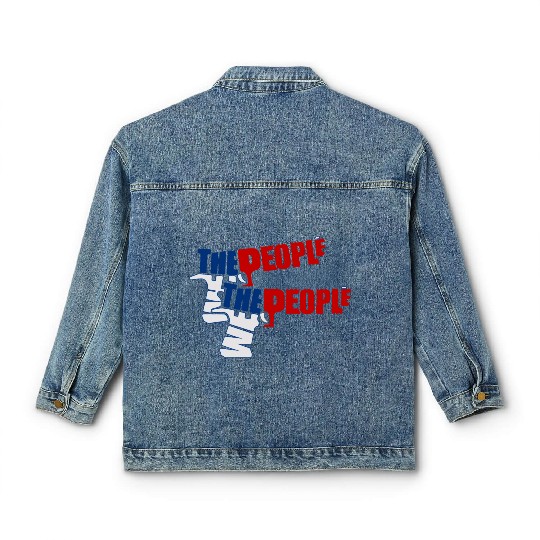 We The People American Flag Classic Women's Denim Jackets