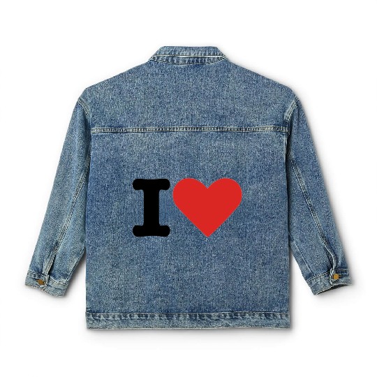 I love you Classic Women's Denim Jackets