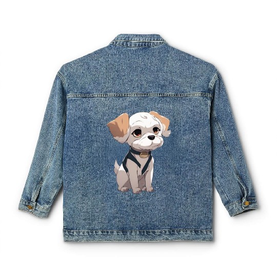 "Golden Retriever Devotion: Embracing Loyalty Classic Women's Denim Jackets