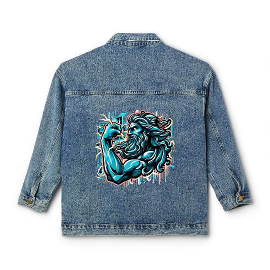 Zeus Lightning King Classic Women's Denim Jackets
