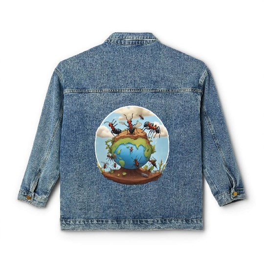 Whispers of Gaia: A Miniature Ballet Classic Women's Denim Jackets