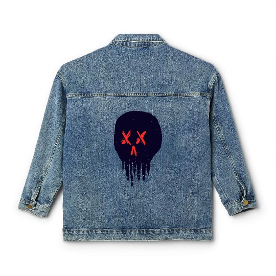 Eternal Embrace - Gothic Skull Classic Women's Denim Jackets