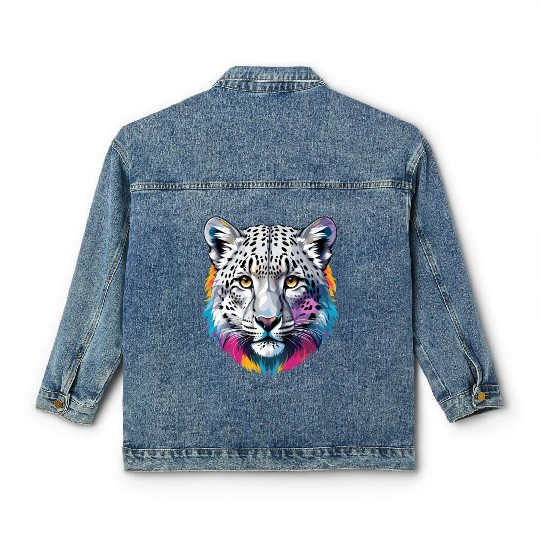 Snow Leopard Classic Women's Denim Jackets