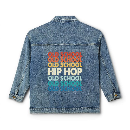 Old school hiphop Music Mixtape Classic Women's Denim Jackets
