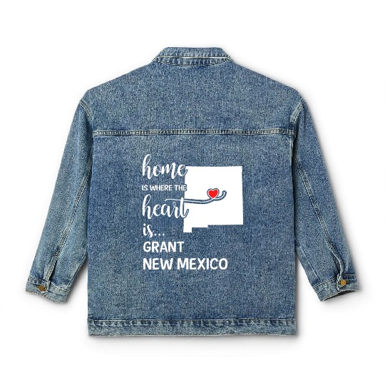 Grant County New Mexico Is Where My Heart Is Gift Classic Women's Denim Jackets