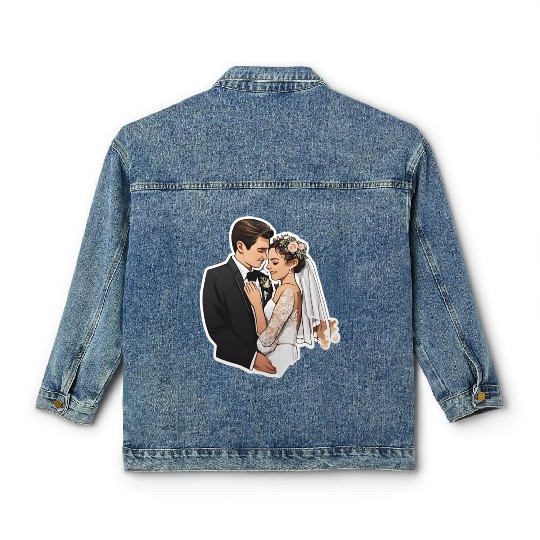 Flat Card Wedding Classic Women's Denim Jackets