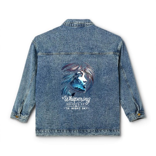 Astrophotography Astronomy Space Camera Star Watch Classic Women's Denim Jackets