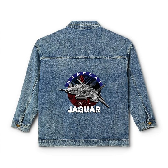 Sepecat Jaguar British-French Fighterjet Military Classic Women's Denim Jackets