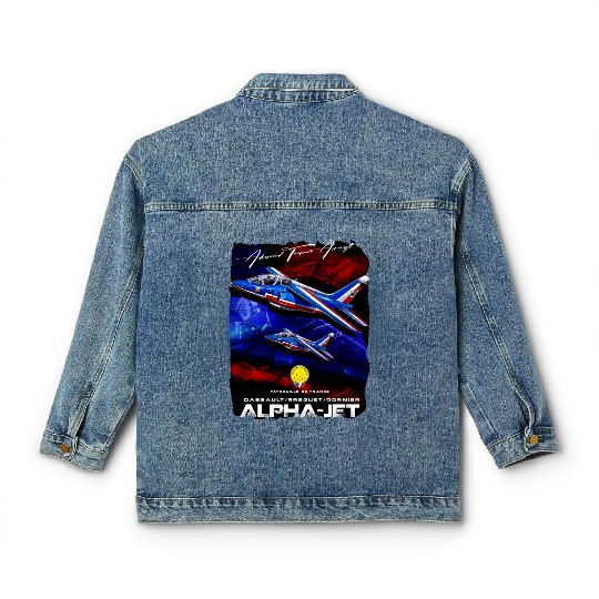 Alpha Jet Belgium Air Force Advanced Trainer Aircr Classic Women's Denim Jackets