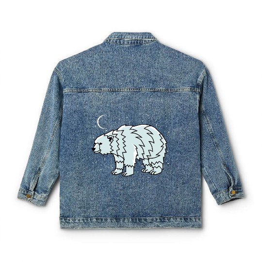 Tribal Polar Bear Indigenous Gift Classic Women's Denim Jackets