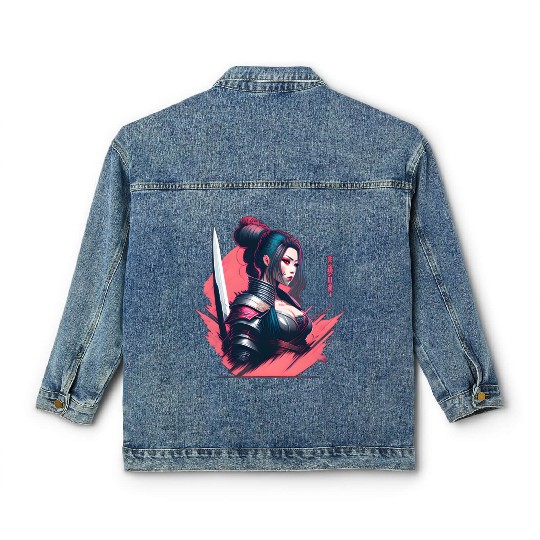 Cyberpunk Samurai Cyberpunk Classic Women's Denim Jackets